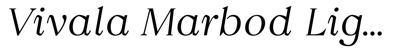 Vivala Marbod Light Italic